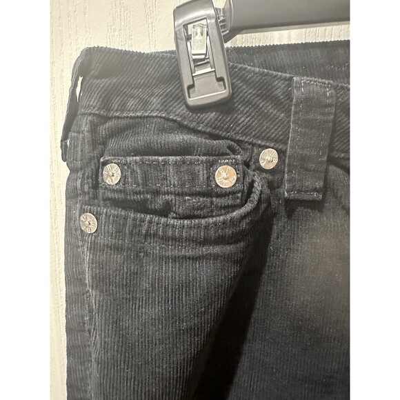 TRUE RELIGION WOMEN SKINNY BLACK CORDUROY PANT SIZE 29 (INSIDE SEEM 32/33) - Picture 11 of 11
